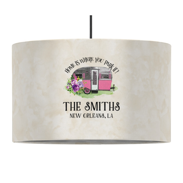 Camper 12" Drum Lampshade - PENDANT (Fabric)