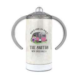 Camper 12 oz Stainless Steel Sippy Cup (Personalized)