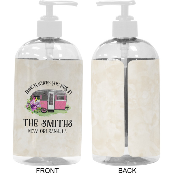 Camper 16 oz Plastic Liquid Dispenser- Approval- White