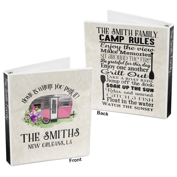 Camper 3-Ring Binder Front and Back