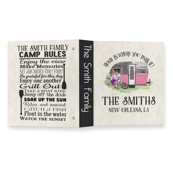 Camper 3 Ring Binders - Full Wrap - 1" - OPEN OUTSIDE