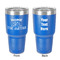 Camper 30 oz Stainless Steel Tumbler - Royal Blue - Double-Sided (Personalized)