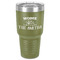 Camper 30 oz Stainless Steel Tumbler - Olive - Single-Sided (Personalized)