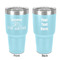 Camper 30 oz Stainless Steel Tumbler - Teal - Double-Sided (Personalized)