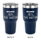 Camper 30 oz Stainless Steel Tumbler - Navy - Double Sided (Personalized)
