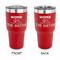 Camper 30 oz Stainless Steel Tumbler - Red - Double Sided (Personalized)