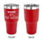 Camper 30 oz Stainless Steel Ringneck Tumblers - Red - Single Sided - APPROVAL