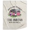 Camper Sherpa Throw Blanket (Personalized)