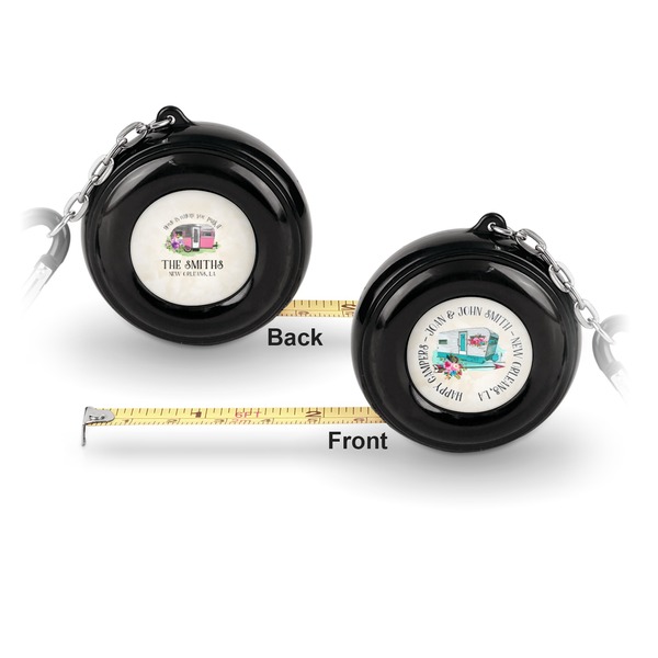 Camper 6-Ft Pocket Tape Measure with Carabiner Hook - Front and Back