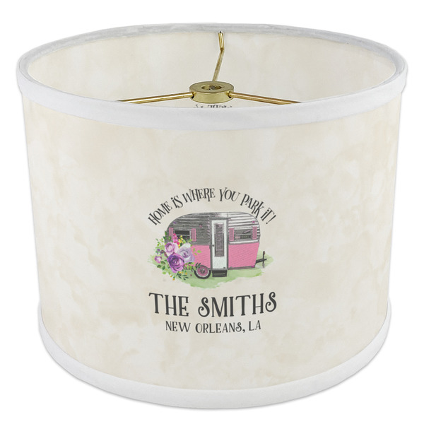 Camper 8" Drum Lampshade - ANGLE Poly-Film