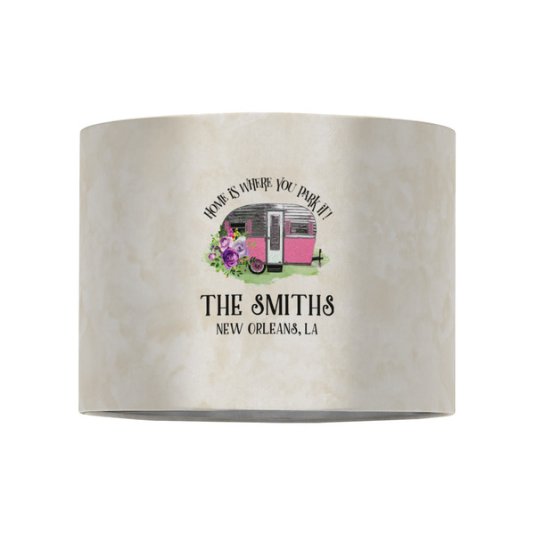 Camper 8" Drum Lampshade - FRONT (Fabric)