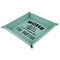 Camper 9" x 9" Teal Leatherette Snap Up Tray - MAIN