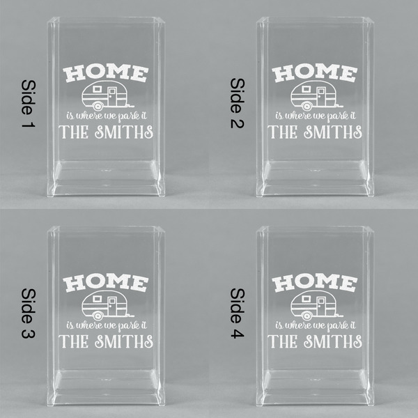 Camper Acrylic Pen Holder - All Sides