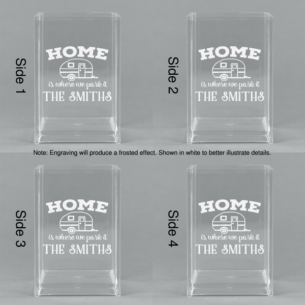 Camper Acrylic Pen Holder - All Sides