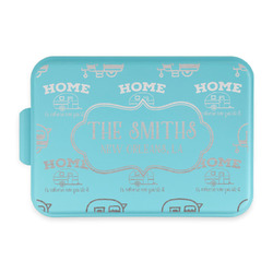 Camper Aluminum Baking Pan with Teal Lid (Personalized)