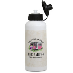Camper Water Bottles - Aluminum - 20 oz - White (Personalized)