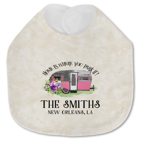 Custom Camper Jersey Knit Baby Bib w/ Name or Text