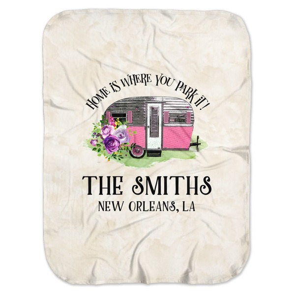 Custom Camper Baby Swaddling Blanket (Personalized)