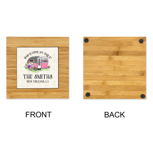 Camper Bamboo Trivet with 6" Tile - APPROVAL