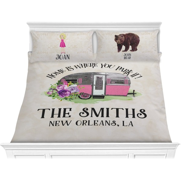 Custom Camper Comforter Set - King (Personalized)