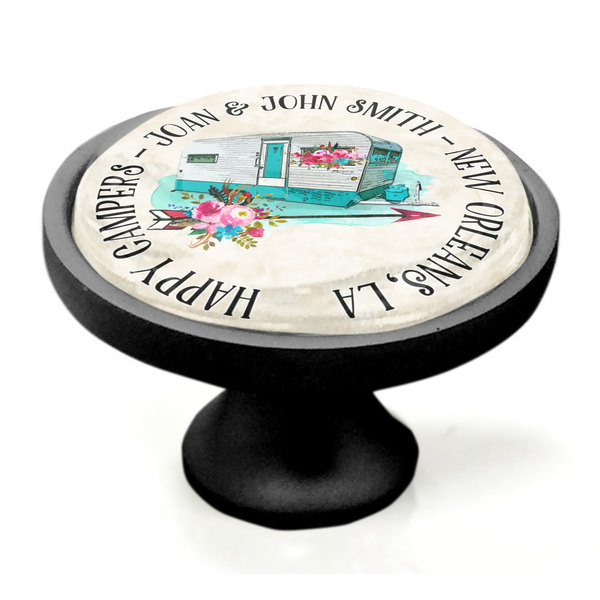 Camper Black Custom Cabinet Knob (Side)