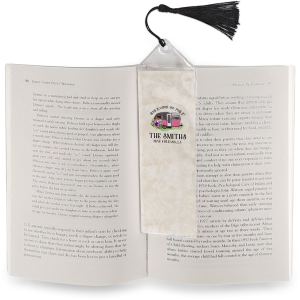 Camper Bookmark with tassel - In book