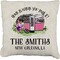 Camper Faux-Linen Throw Pillow 16" (Personalized)