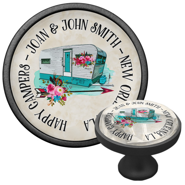 Camper Cabinet Knob - Black - Multi Angle