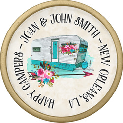 Camper Cabinet Knob - Gold (Personalized)