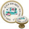 Camper Cabinet Knob - Gold (Personalized)