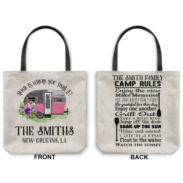 Camper Canvas Tote - Front and Back