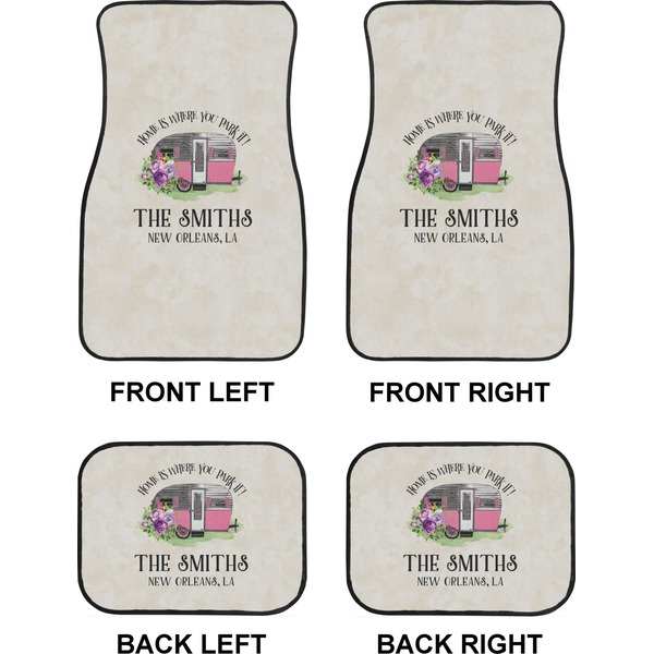 Camper Car Floor Mats Set (2F + 2B)