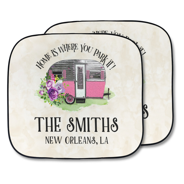 Custom Camper Car Sun Shade - Two Piece (Personalized)