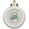 Camper Ceramic Ball Ornament (Personalized)