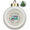 Camper Ceramic Christmas Ornament - Xmas Tree (Front View)
