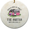 Camper Round Ceramic Ornament w/ Name or Text