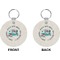 Camper Circle Keychain (Front + Back)