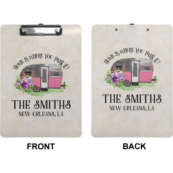 Camper Clipboard (Letter) (Front + Back)