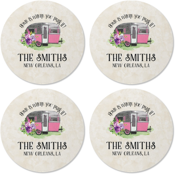 Camper Coaster Round Rubber Back - Apvl
