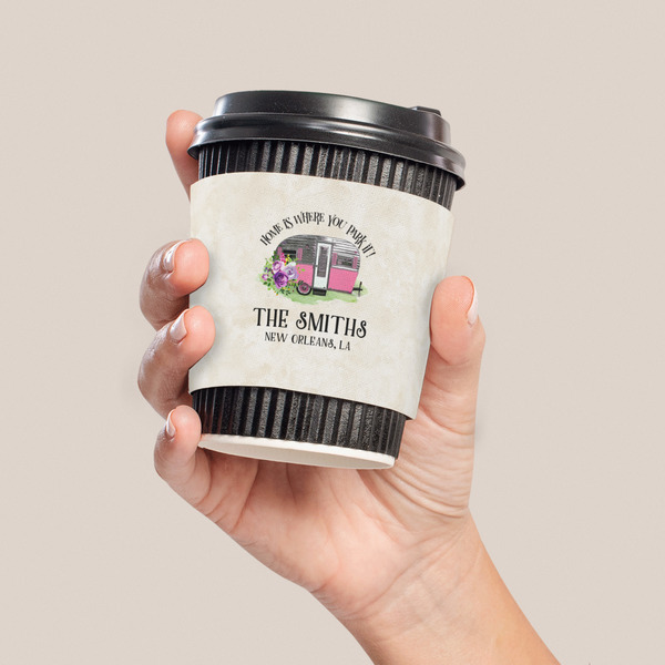 Camper Coffee Cup Sleeve - LIFESTYLE