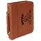 Camper Cognac Leatherette Bible Covers with Handle & Zipper - Main