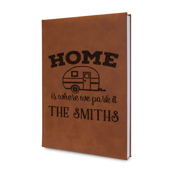 Custom Camper Leatherette Journal - Double Sided (Personalized)