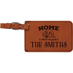 Camper Leatherette Luggage Tag (Personalized)