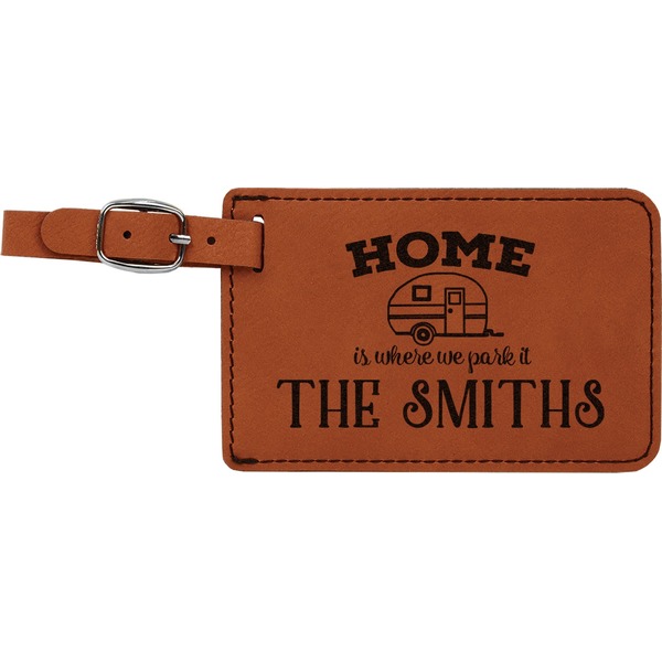 Custom Camper Leatherette Luggage Tag (Personalized)