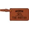Camper Cognac Leatherette Luggage Tags