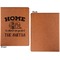 Camper Cognac Leatherette Portfolios with Notepad - Small - Single Sided- Apvl