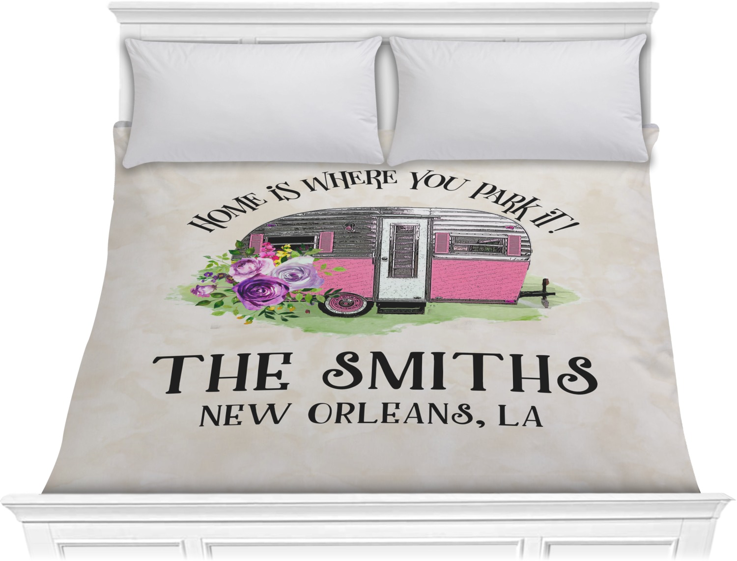 Custom Camper Comforter King (Personalized) YouCustomizeIt