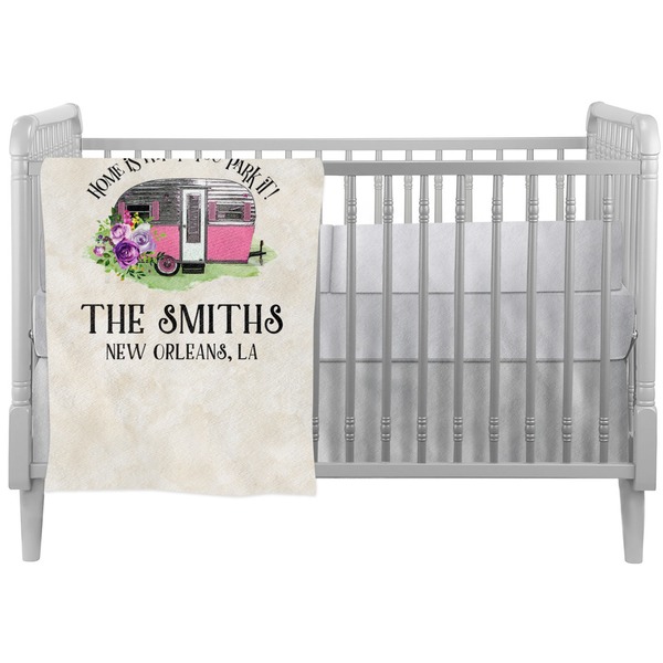 Custom Camper Crib Comforter / Quilt (Personalized)
