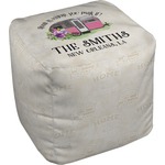 Camper Cube Pouf Ottoman (Personalized)