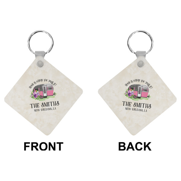 Camper Diamond Keychain (Front + Back)